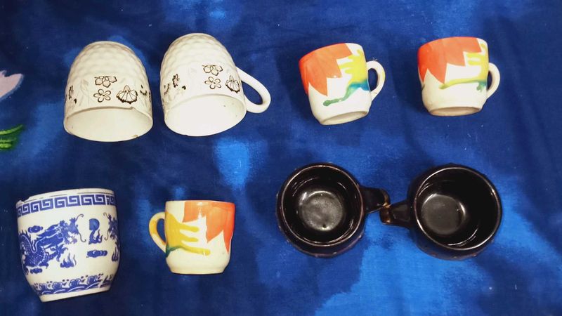 Assorted Coffee Mugs set of  7