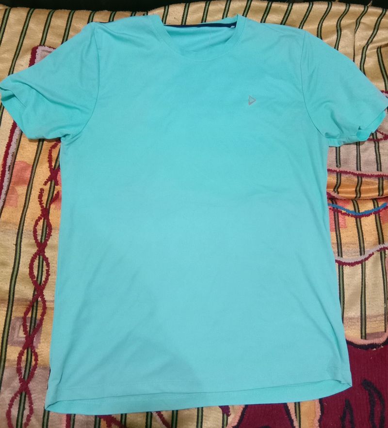 Sports T Shirt Round Neck Pack Of 2 ( White and Blue )