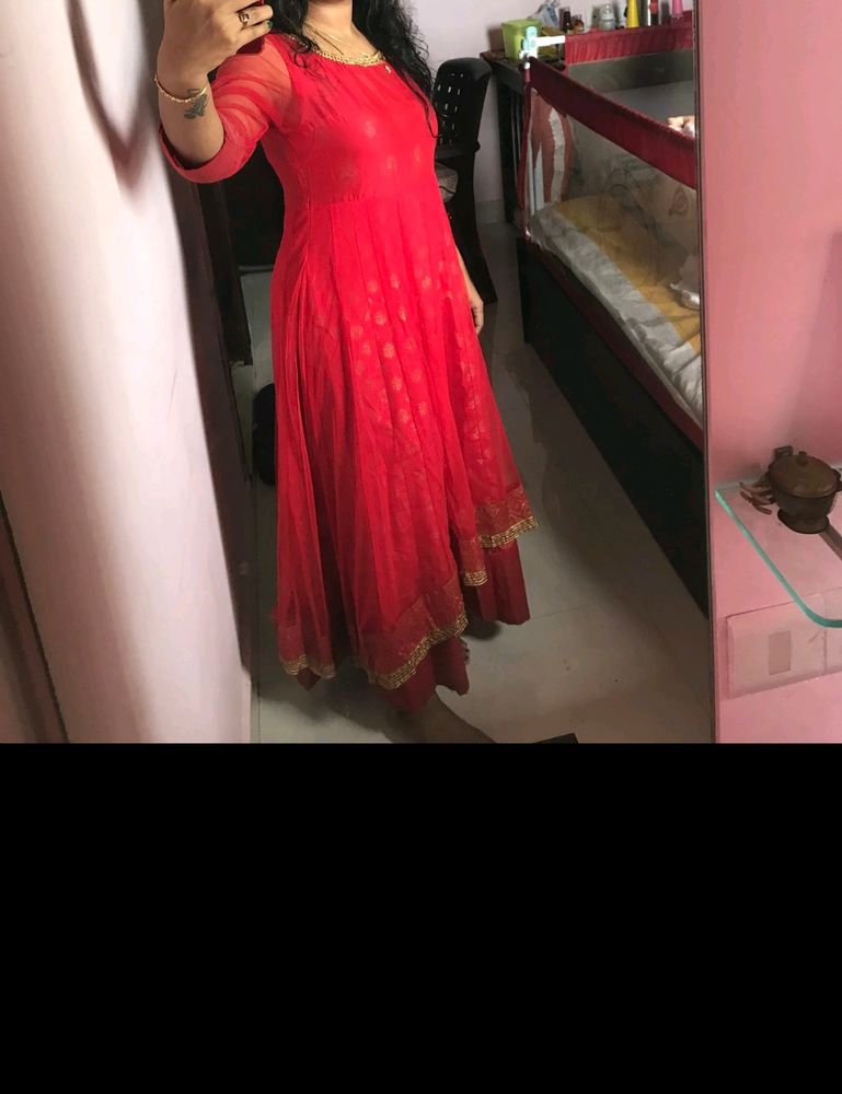 Navras Medium Size Red Kurtha Is For Sale