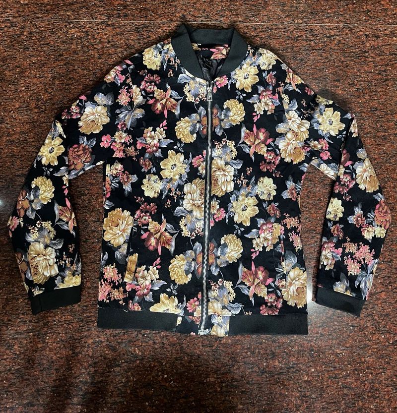 Floral Bomber Jacket