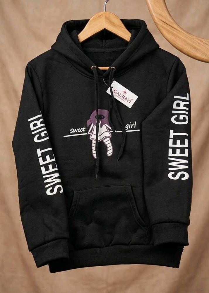Cute Black "Sweet Girl" Hoodie