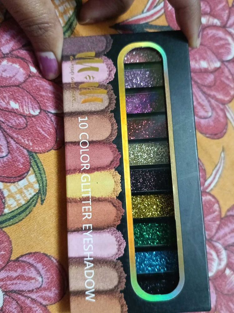 10 Color Glitter Eyeshadow Palette