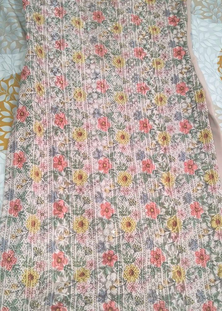 Floral Smocked kurti Dress