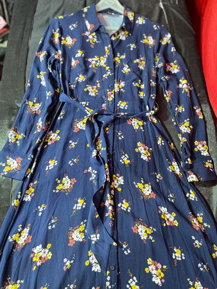 M&amp;S Floral Shirt Dress