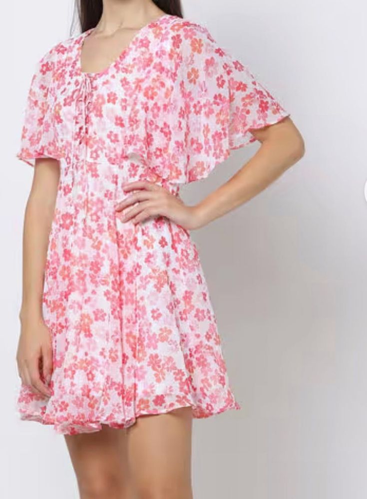 Floral Print Mini Dress