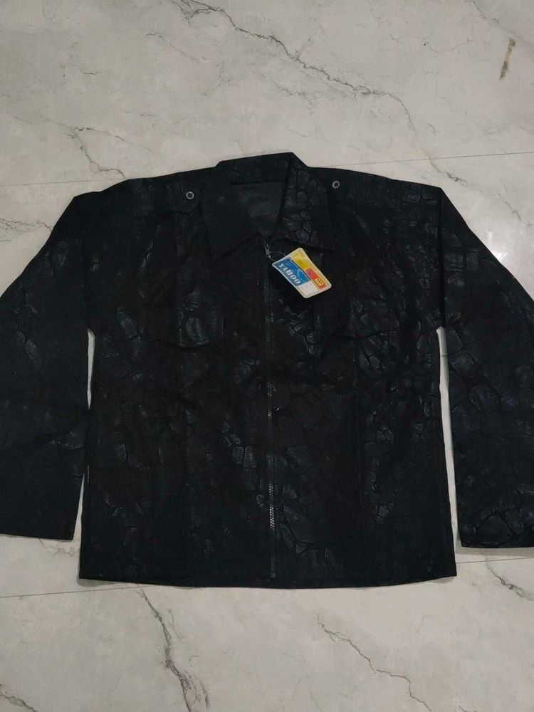 Stylish Textured Black Jacket