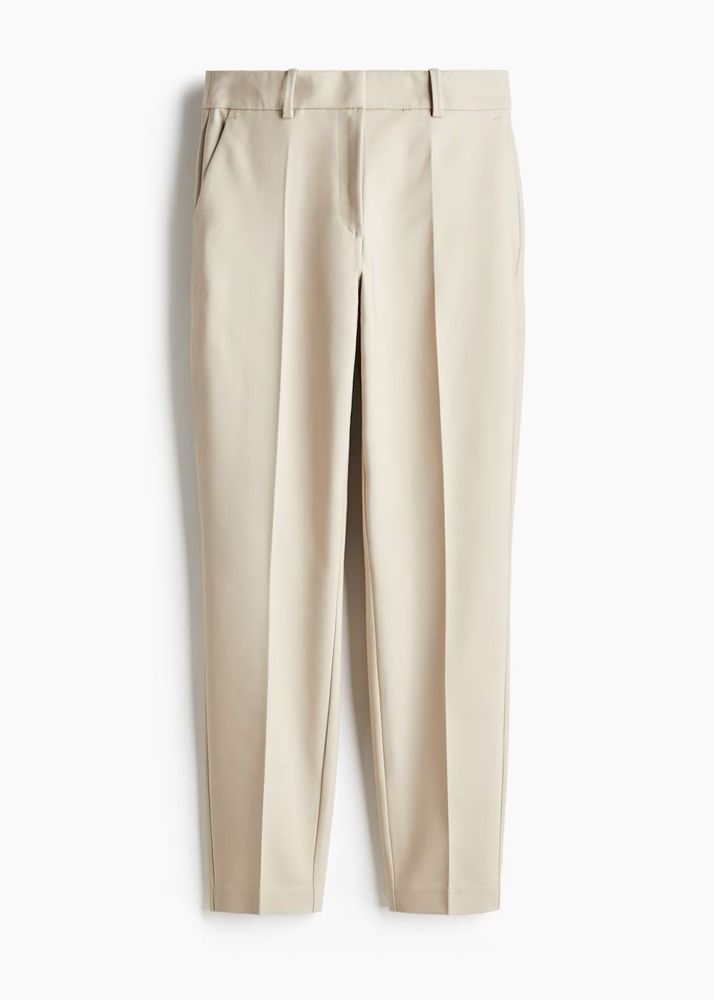 H&amp;M women’s  Beige cigarette Trousers