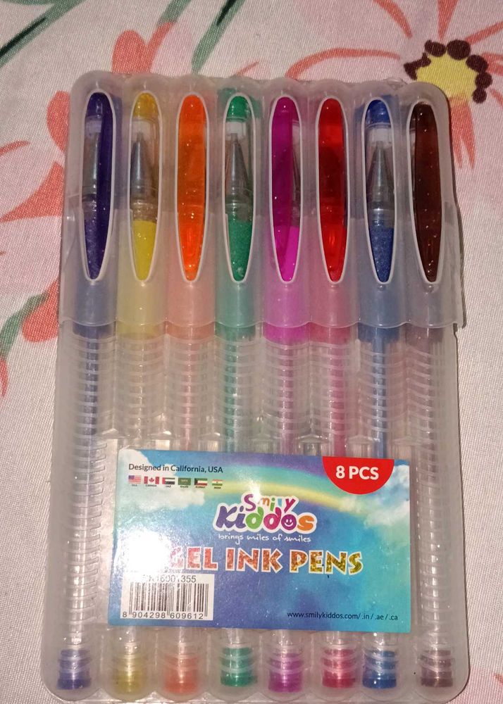 Smily Kiddo Gel Ink Pens - 8 Colors