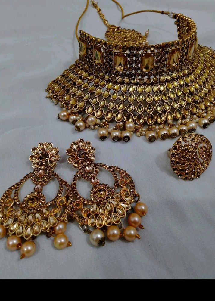 Bridal Jewellery Set- Golden Color🎁