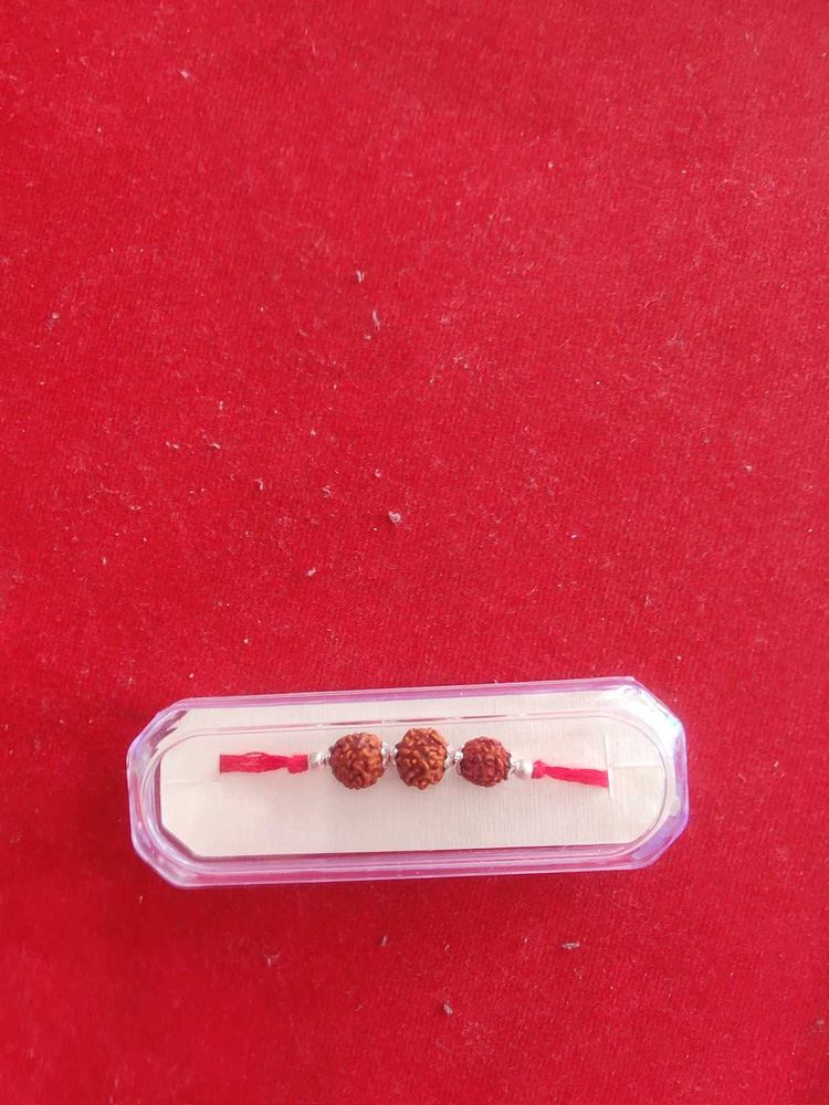 Silver Rudraksha Rakhi