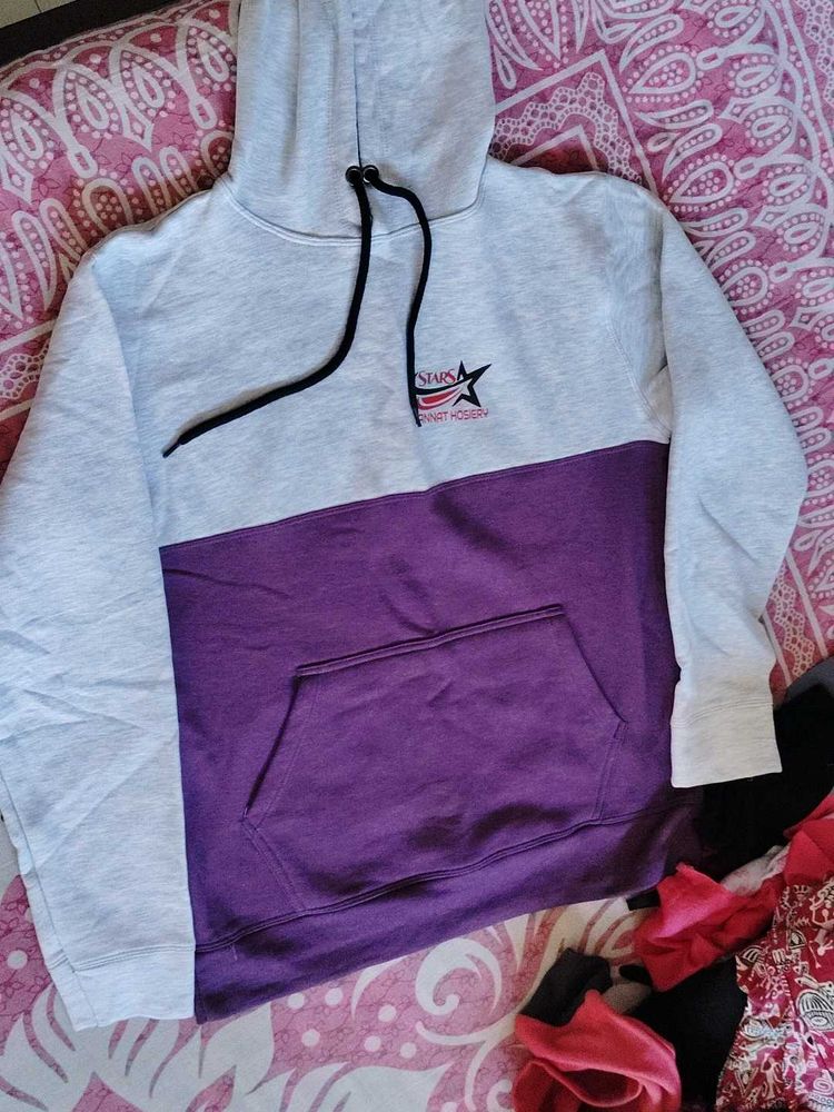 119.Colorblock Hoodie with Pocket