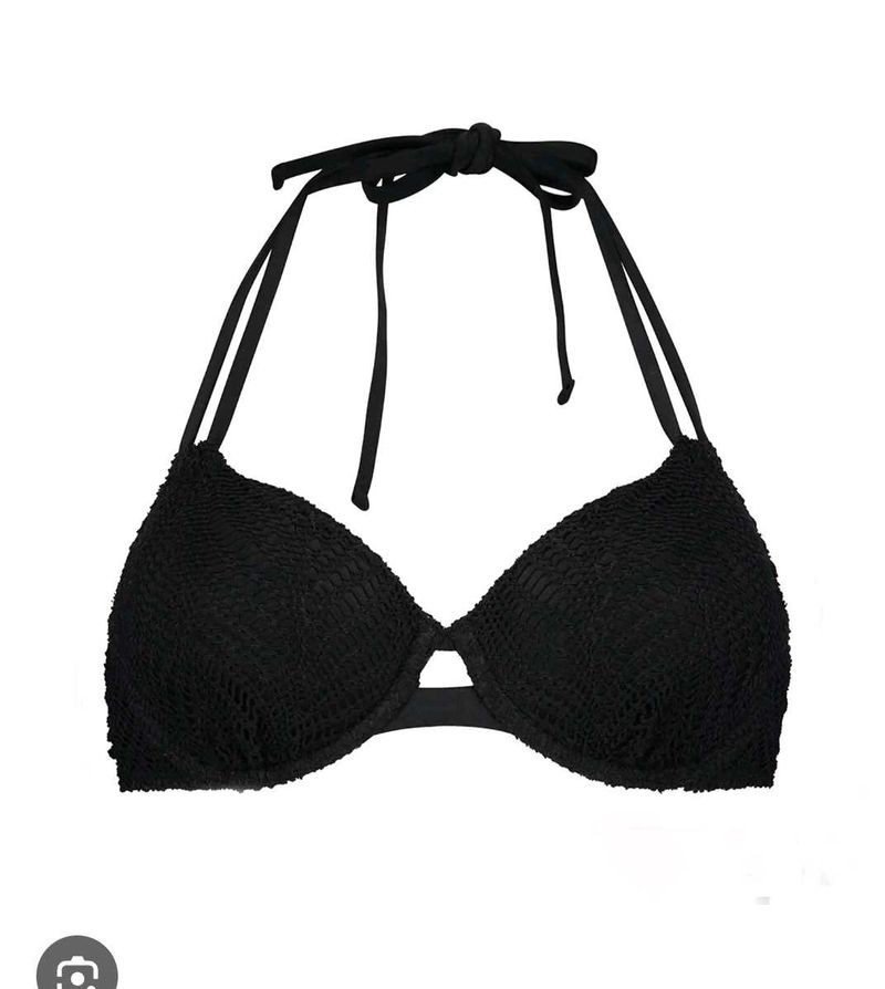 Black Textured Bikini set👍