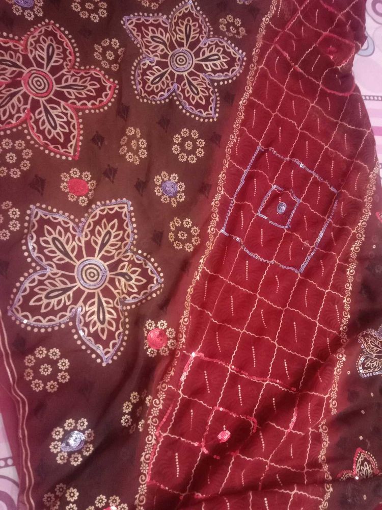 Embroidered Saree
