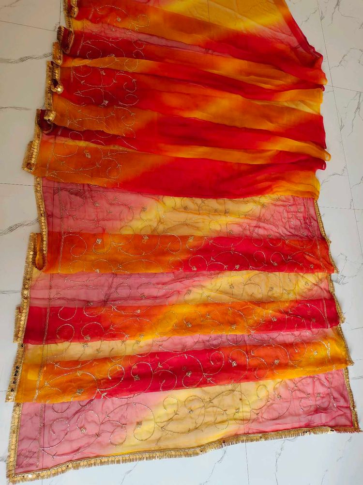Vibrant Ombre darbari Sarees