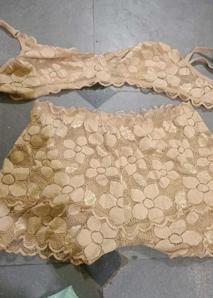 Lace Bra &amp; Short Set