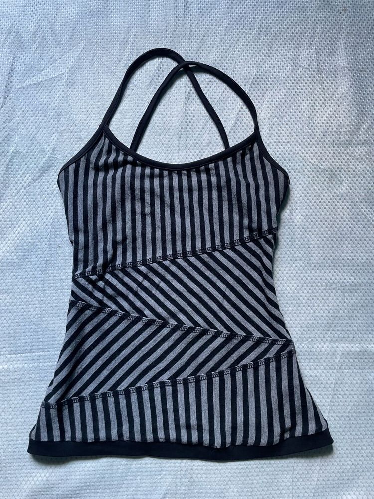 Striped Halter Tank Top