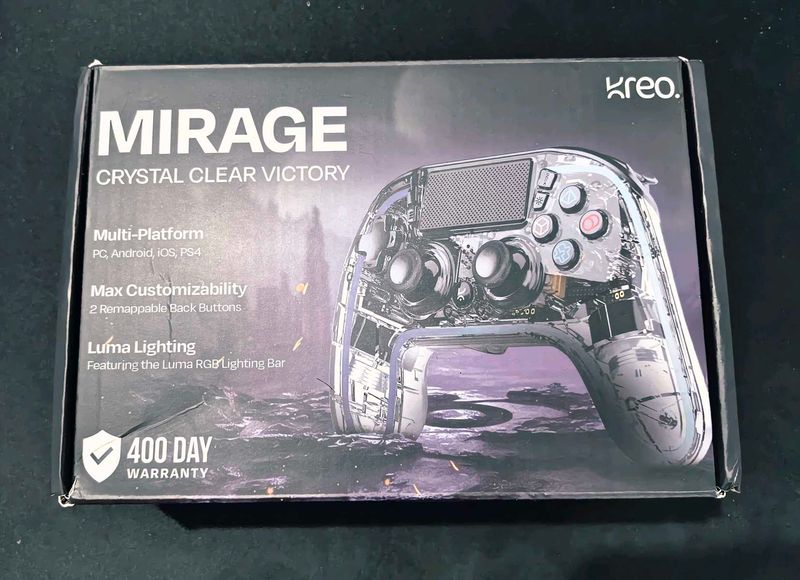 Kreo Mirage Crystal Clear Victory Gaming Controlle