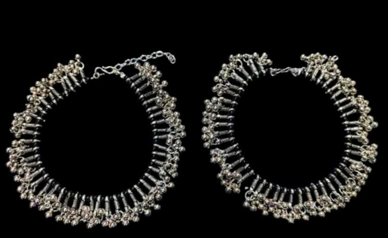 Ethnic Silver Anklets