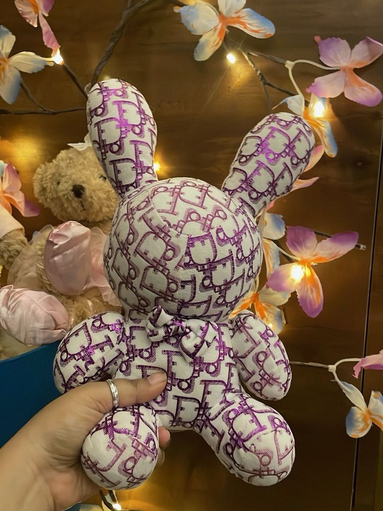 Dior Print Plush Bunny Toy