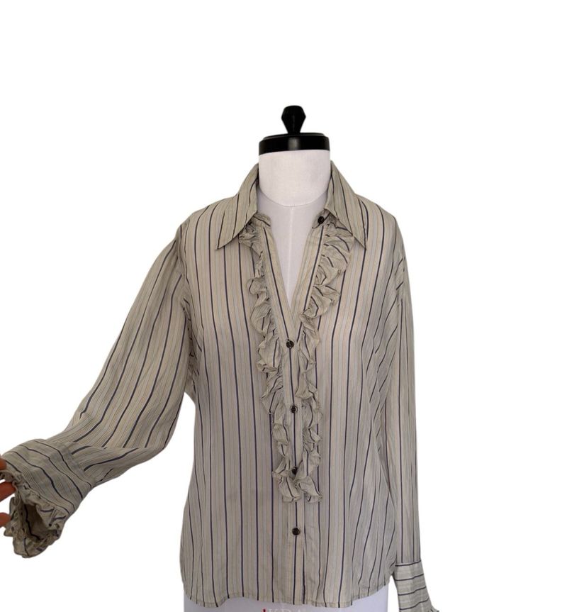 Ruffled Silk Top