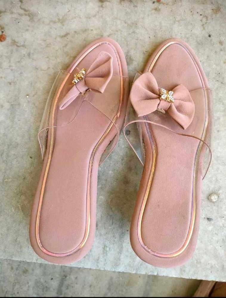 Chic Bow Detail Flat Sandals
