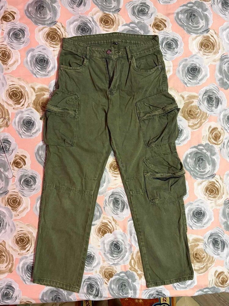 Olive Green Cargo Pants