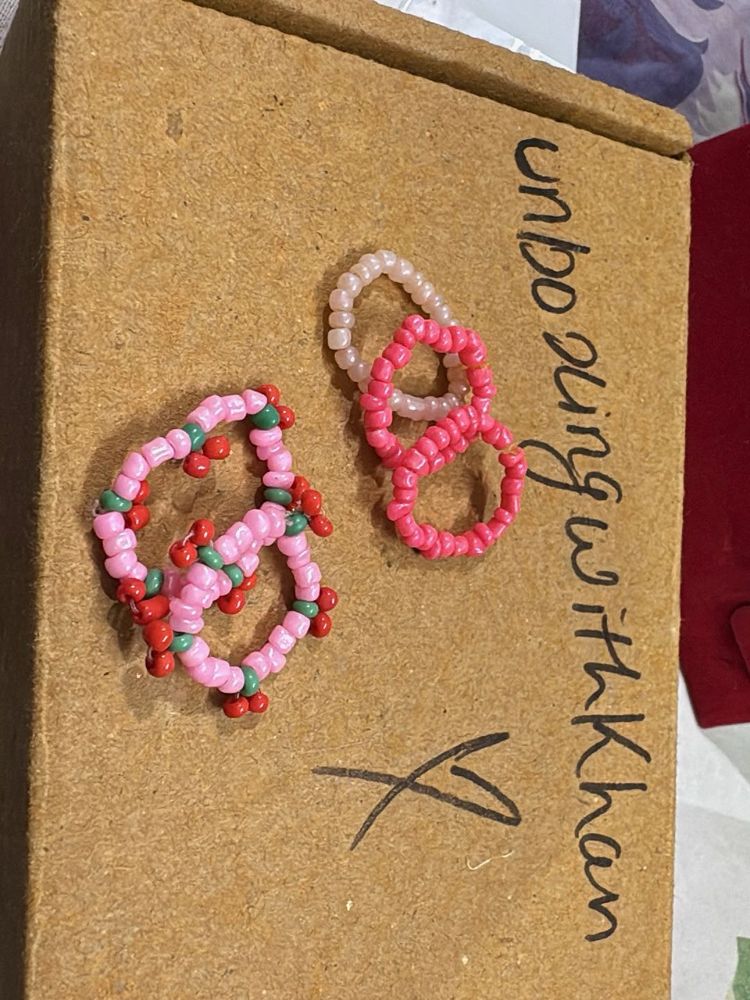 Cute Beaded Rings Set