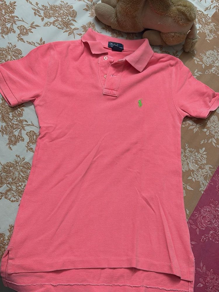 Coral Ralph Lauren Polo Shirt