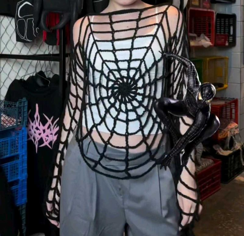 Spiderweb Knit Top