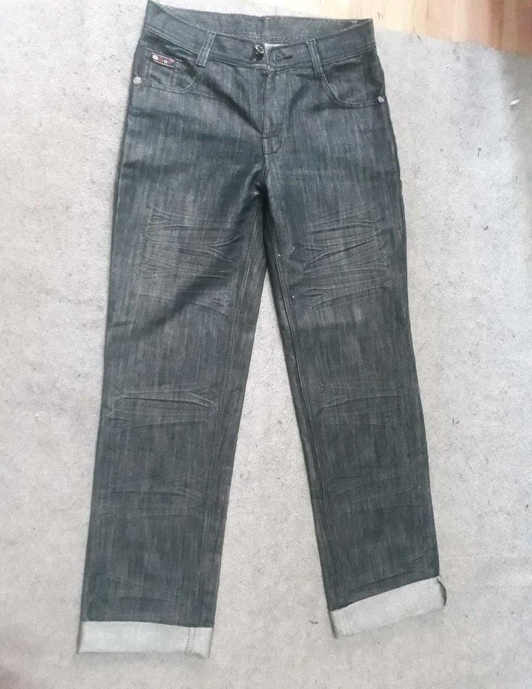 Stylish Dark Wash Denim Jeans.
