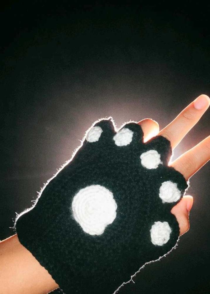 🐾Cute Paw Fingerless Gloves