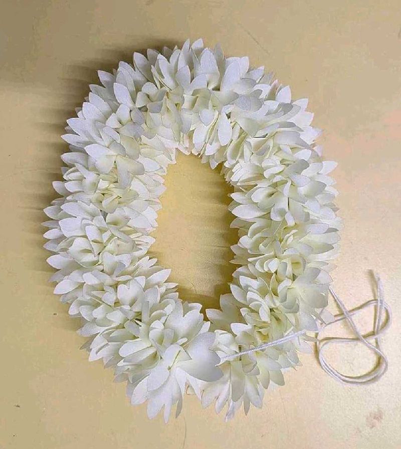 White Flower Hair Garland