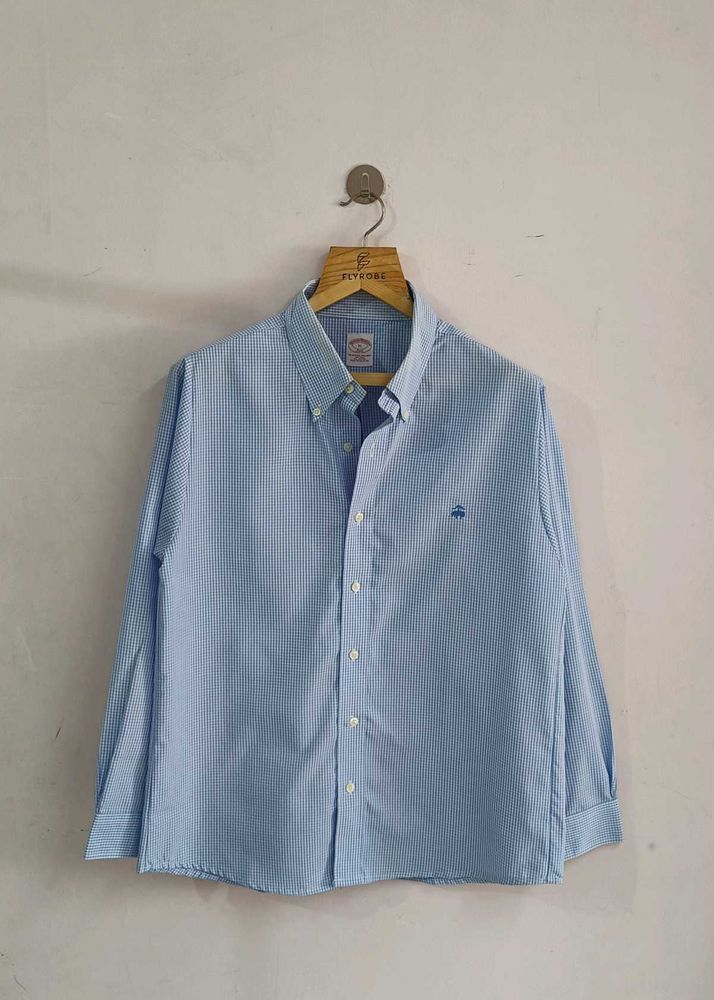 Brooks Brothers Blue Gingham Button-Down Shirt