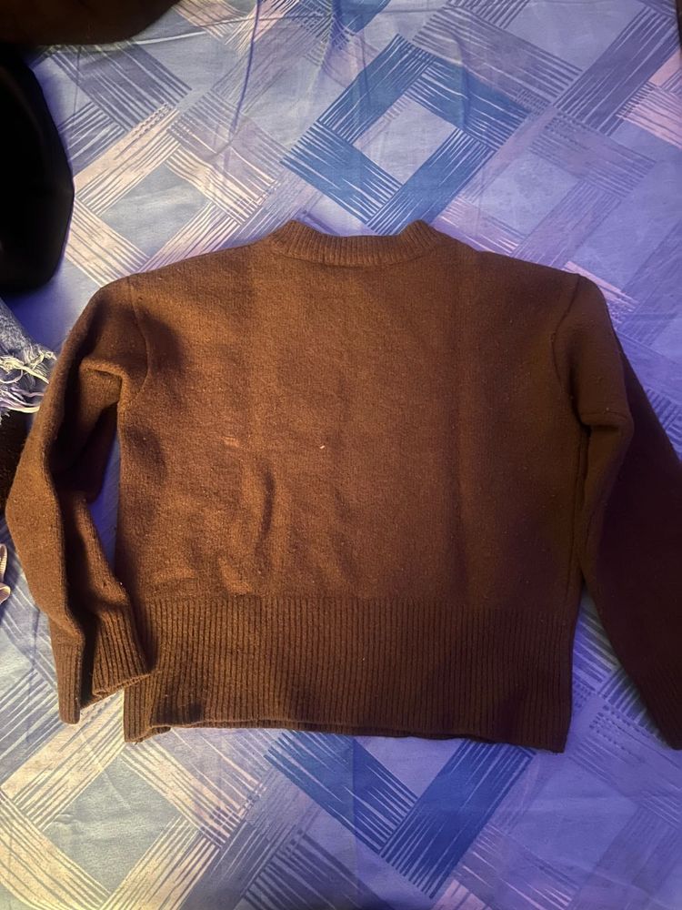 Brown Knit Sweater