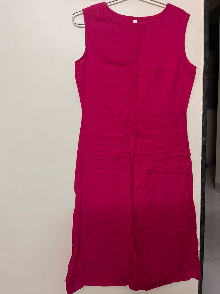 stylist pink casual kurti