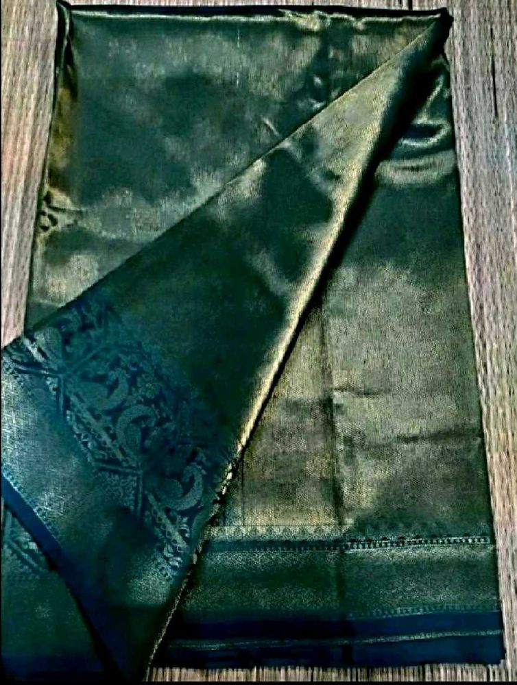 Bridal Sea Green tissue  saree