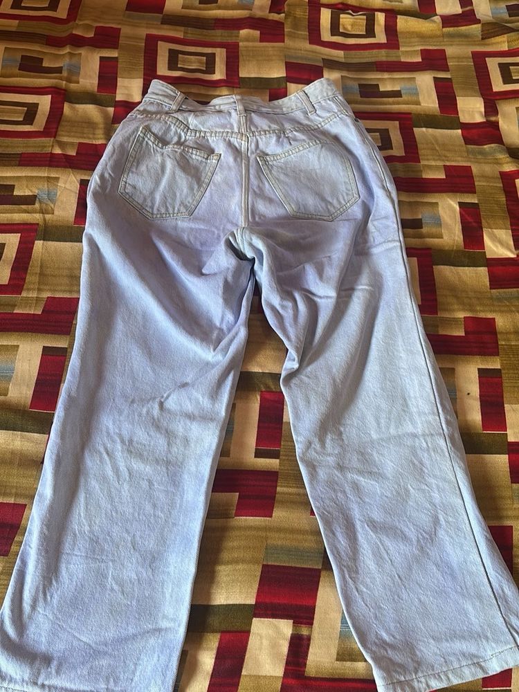 Light Blue Wide Leg Jeans