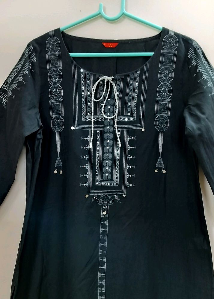 W- Black ethnic Kurta