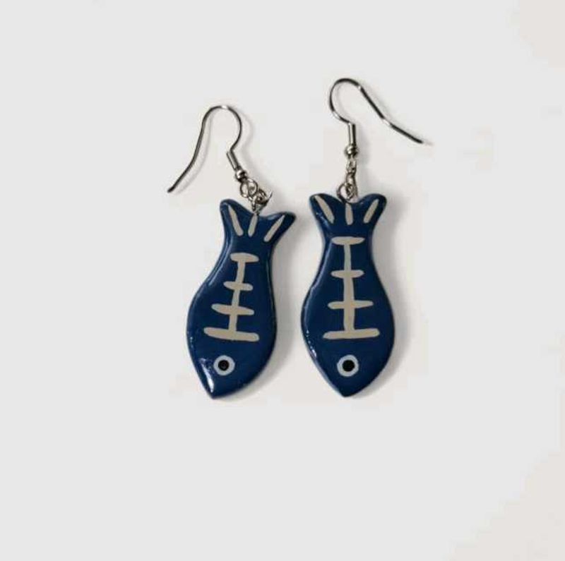 Cute clay Fish Shaped Dangle Earrings