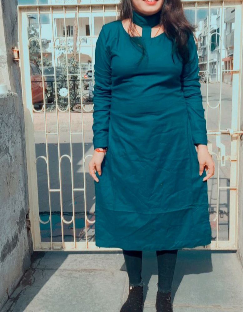 Women Dark Blue Kurta