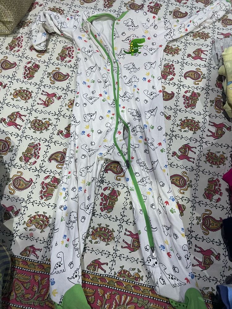 Dino Print Baby Onesie rompers sleepware