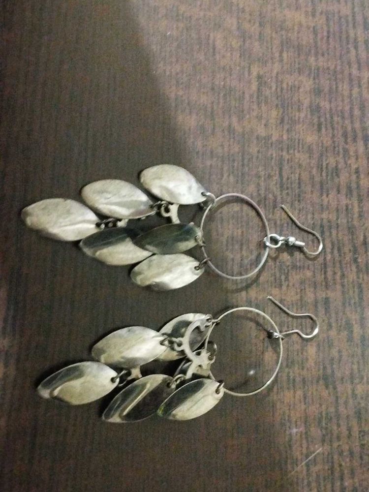Unique Silver Dangling Earrings