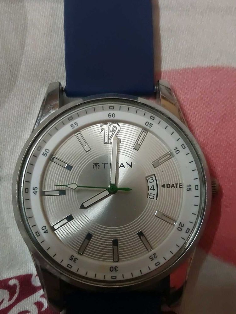 Titan Silver Dial Watch