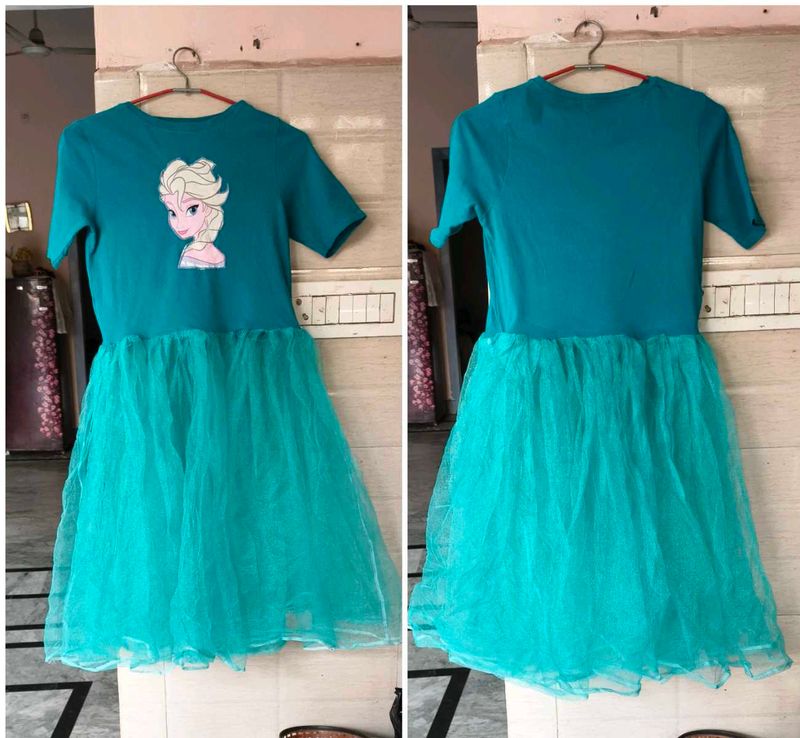 Very Beautiful &amp; Amazing Net Frozen Frock