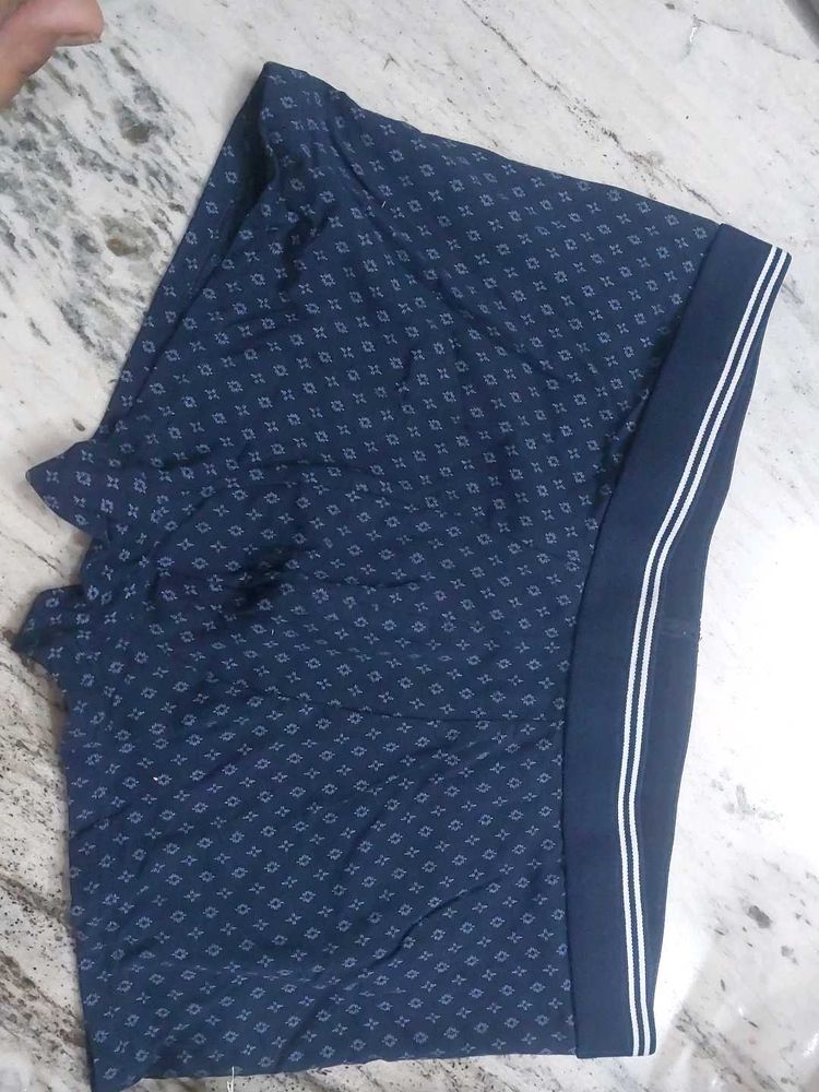 M&amp;S Men's Navy Blue Patterned Briefs