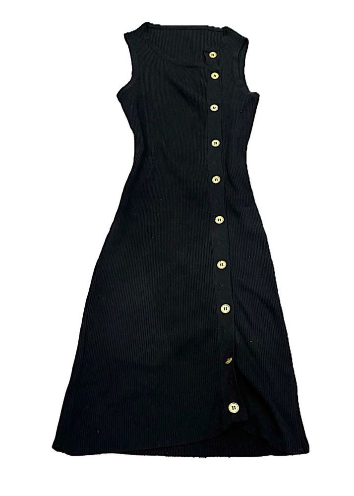 Asymmetrical black dress