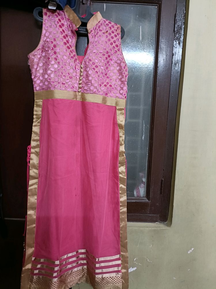 Party Wear Naira Cut Suit Legging And Net Dup