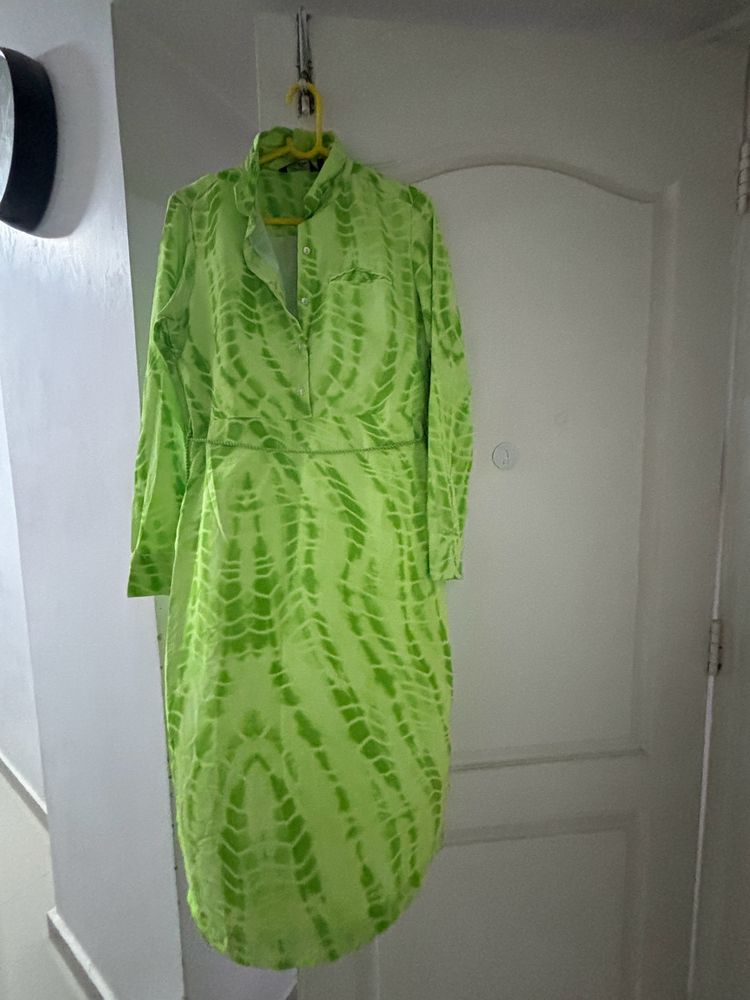 Green Printed Dress