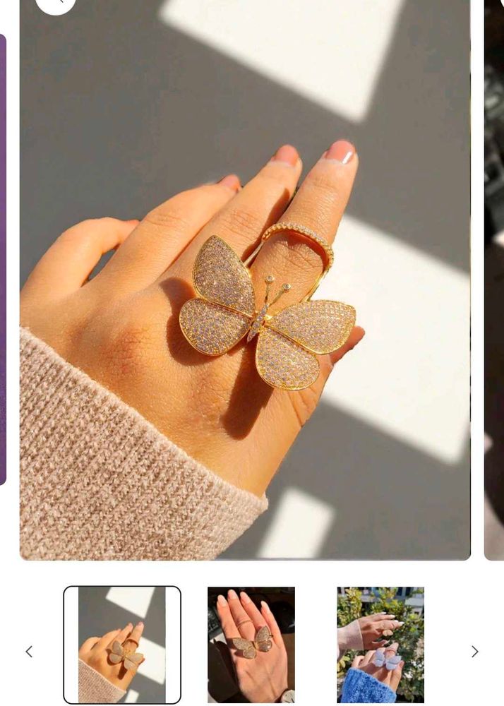 Gold plated Moving Butterfly 🦋  Ring(No Box)