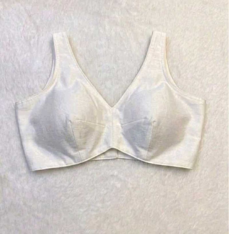 White  V-Neck Blouse